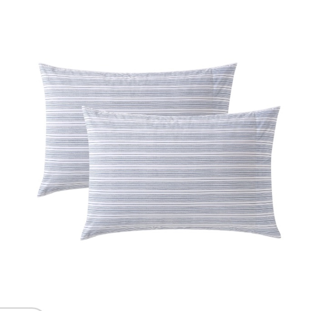 Nautica Standard Pillowcases Beau Stripe BLUE 20x30” (2-pack)
